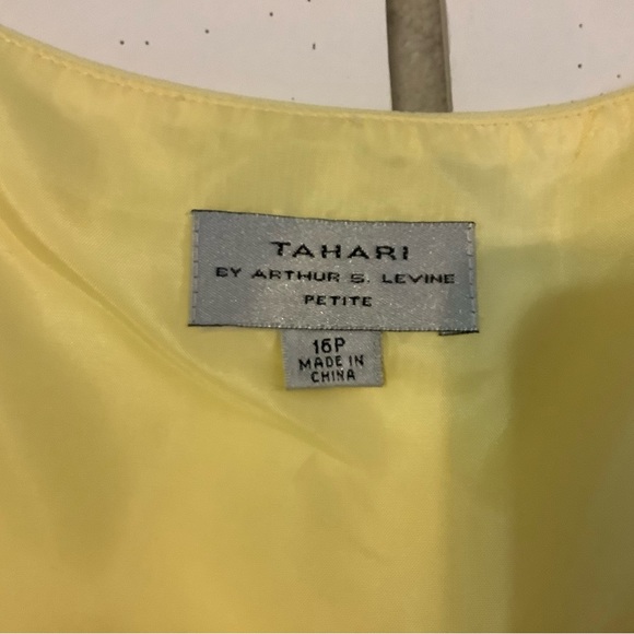 Tahari Yellow Sleeveless Top, 16 Petite - Picture 5 of 10